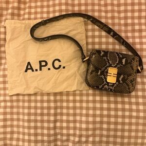 A.P.C. Snake Print Grace Crossbody Bag